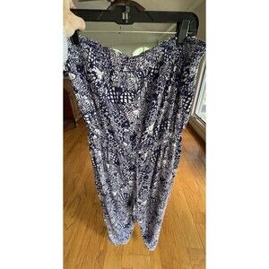 Lilly Pulitzer x Target Upstream Fish Print Strapless Jumpsuit Beachy Large